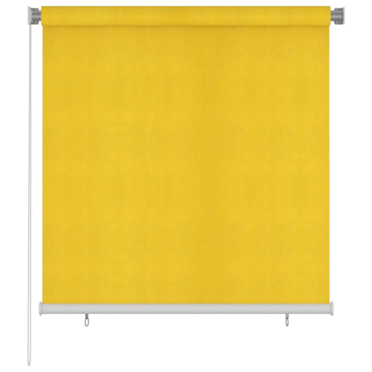 vidaXL Rullaverho ulkotiloihin 140x140 cm keltainen HDPE