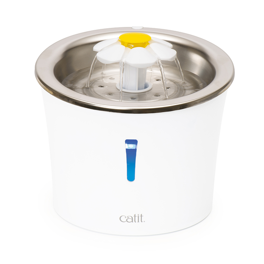 Catit Flower Fountain -vesiautomaatti, teräs - vesiautomaatti 3 litraa