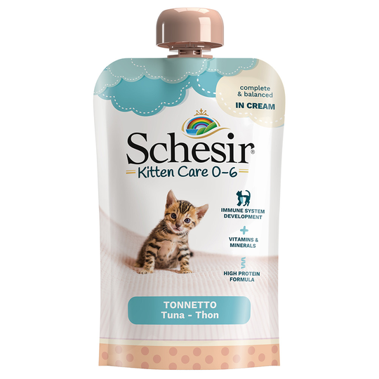 Schesir Kitten in Cream 6 x 150 g - tonnikala