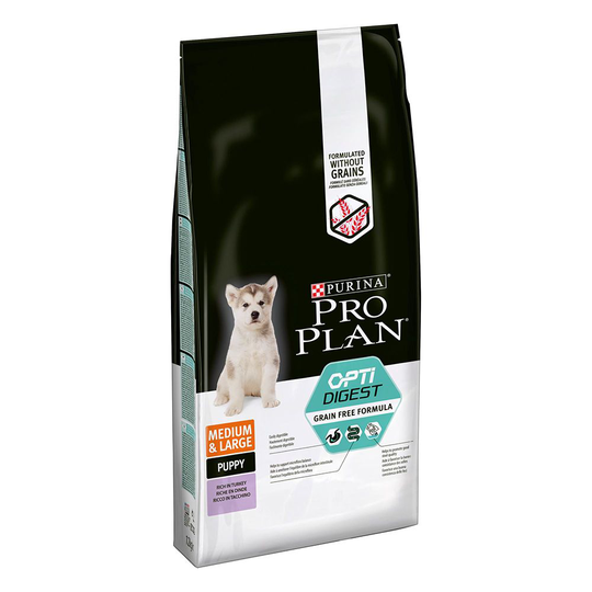 PURINA PRO PLAN OPTIDIGEST Medium&Large Puppy Rich in Turkey - 12 kg