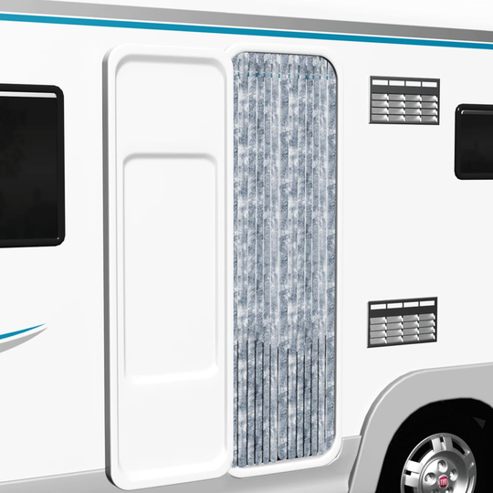 vidaXL Hyönteisverho harmaavalkoinen 56x200 cm Chenille