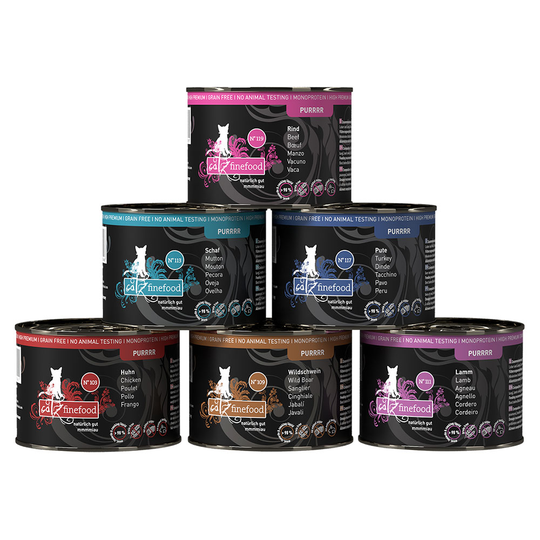 catz finefood Purrrr -säästöpakkaus: 12 x 200 g - lajitelma I (6 makua)