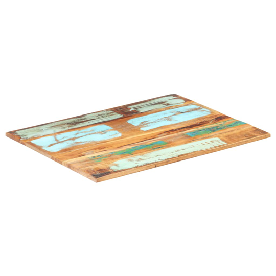 vidaXL Suorakulmainen pöytälevy 60x80 cm 15-16 mm täysi kierrätyspuu