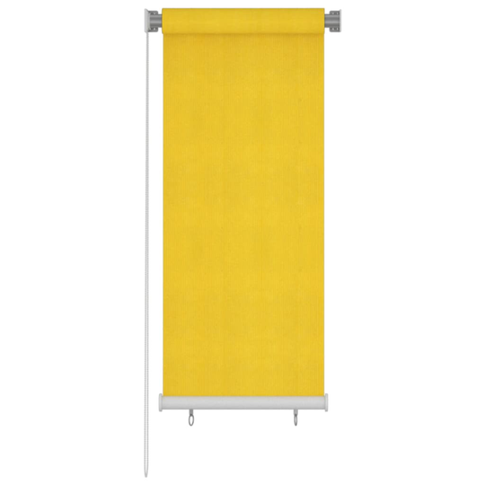 vidaXL Rullaverho ulkotiloihin 60x140 cm keltainen HDPE