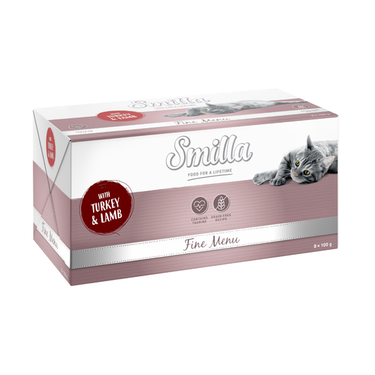 Smilla Fine Menu 8 x 100 g - kalkkuna & lammas