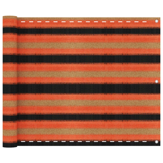 vidaXL Parvekkeen suoja monivärinen 75x600 cm HDPE