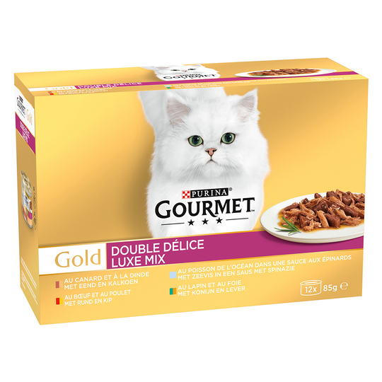 Gourmet Gold Duo Delice 12 x 85 g - luksussekoitus