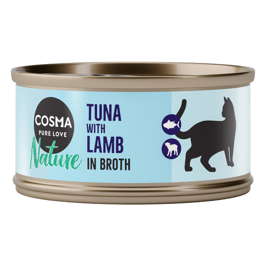 Cosma Nature 6 x 70 g - tonnikala & lammas